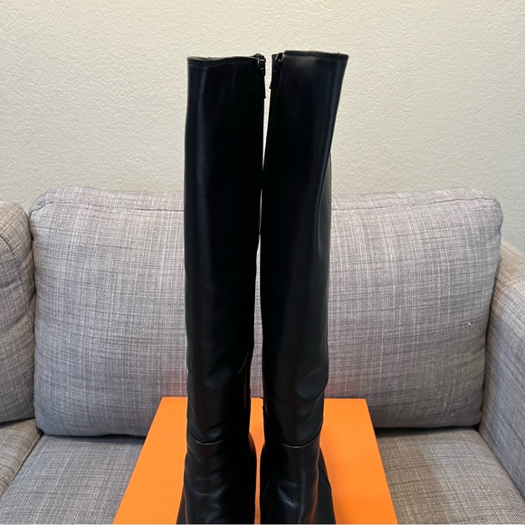 Attilio Giusti Leombruni Black Heeled Boots Size UK 39, US 8 - Picture 5 of 10